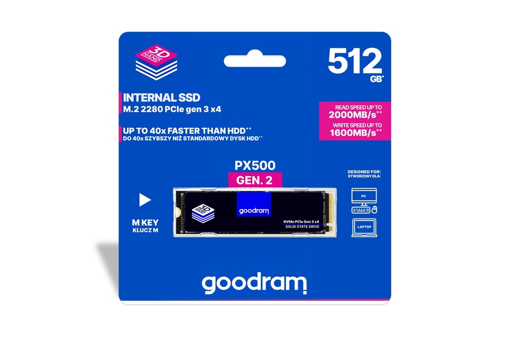 GoodRam M2 SSD 512GB