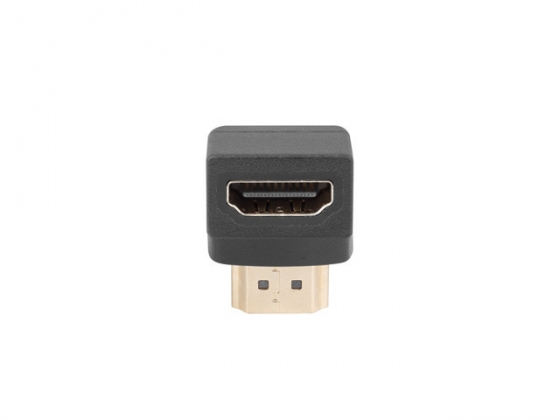 Adapter LANBERG AD-0033-BK HDMI-AM->HDMI-AF (90 degrees, Down)