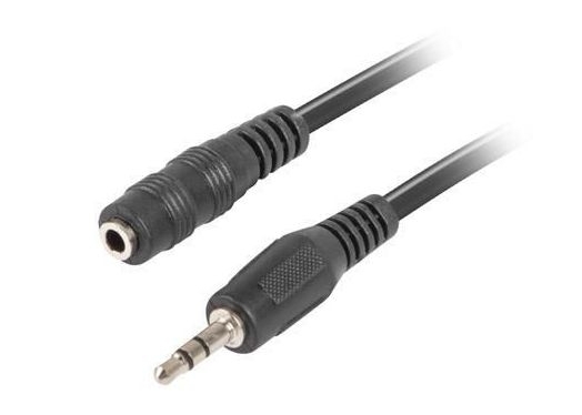  LANBERG CA-MJFJ-10CC-0050-BK STEREO MINIJACK(M)->MINIJACK(F) 5M