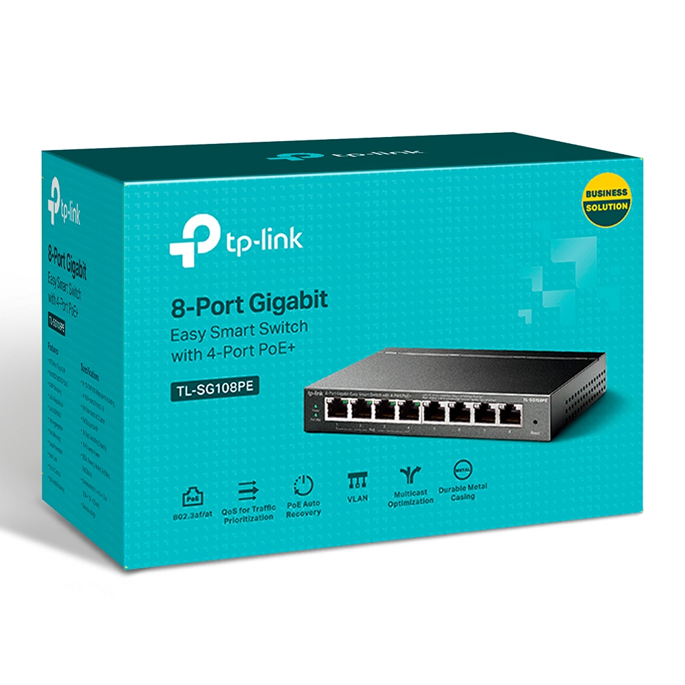 8port 10/100/1000 TP-Link TL-SG108PE