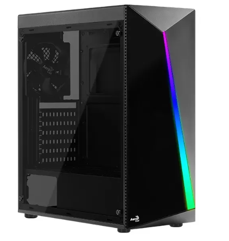 MidiTower Aerocool SHARD w/o black (MidiATX, WINDOW, RGB, Dustfilter)