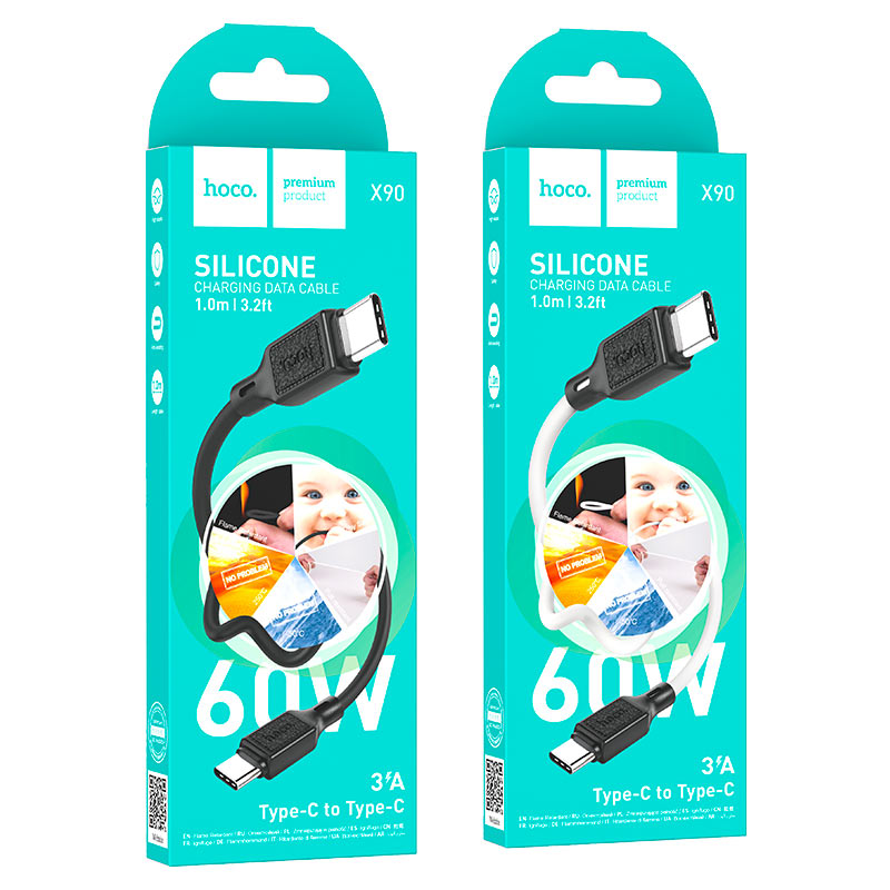 HOCO Լիցքավորման Լար Type-c to Type-c 60W x90
