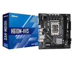 ASROCK H610M-HVS (S-1700, H610, VGA, HDMI, 2xPCI-E, 2DDR4, SATA3, GbLAN)