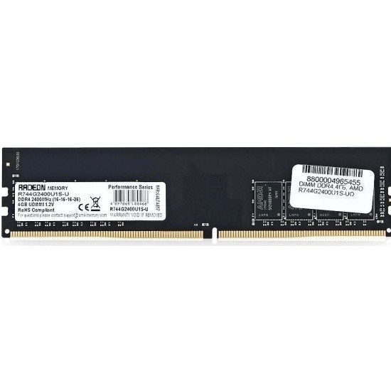 DIMM 4GB DDR4 AMD R744G2400U1S-UO (2400MHz)