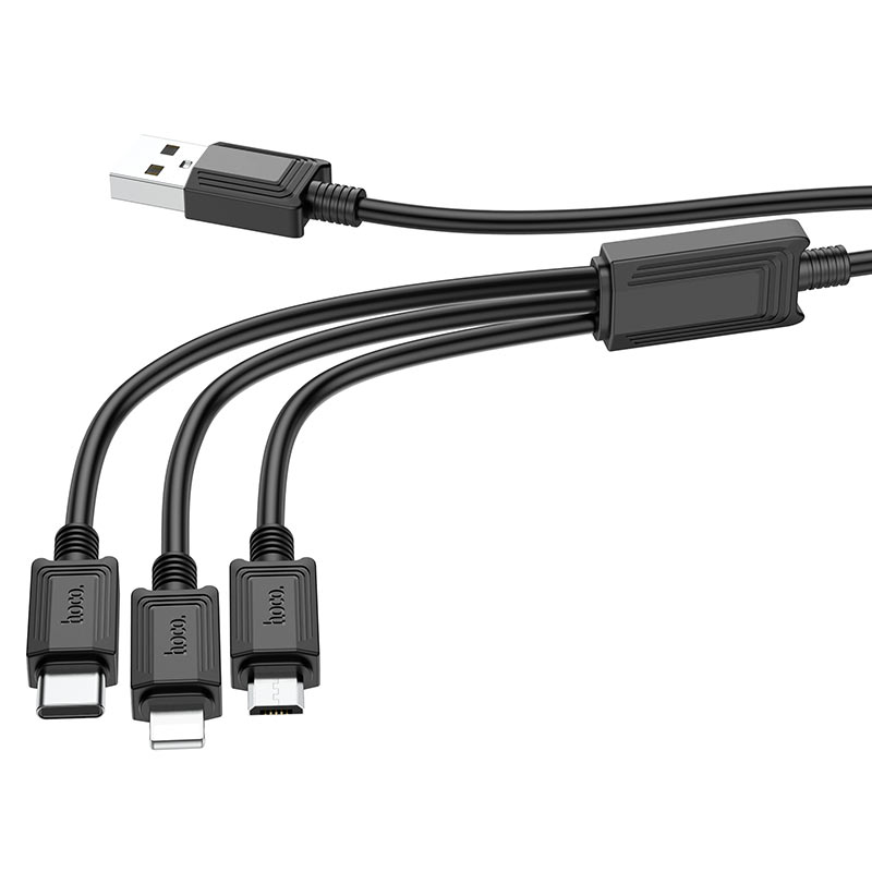 HOCO Լիցքավորման Լար 3-ը 1-ում X74 Lightning /Micro-USB/Type-C