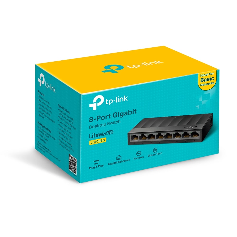 SWITCH GIGABITE TP-LINK SG1008 8-PORT