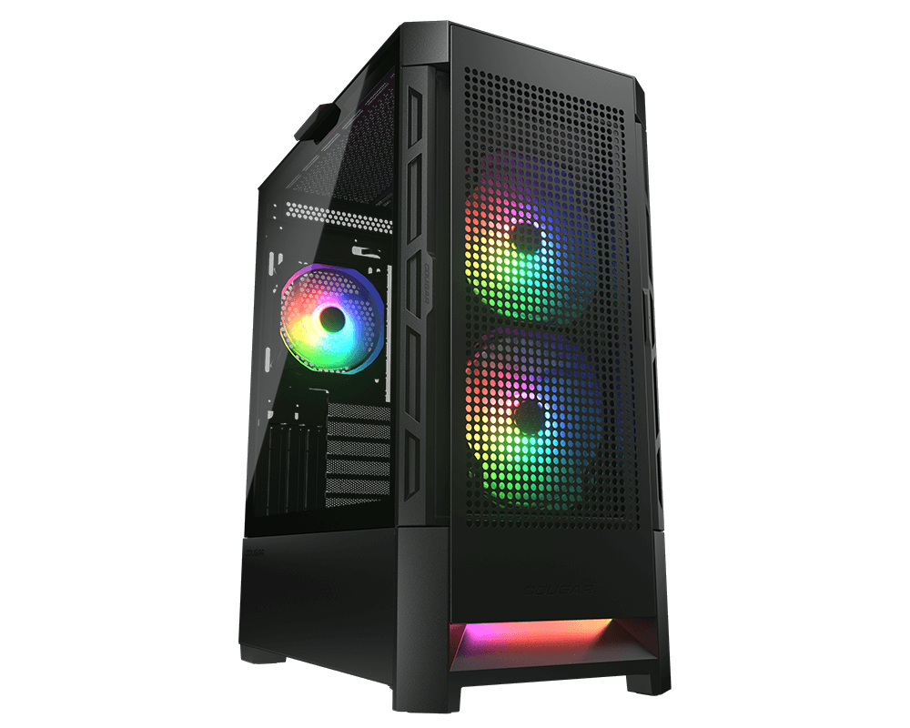 Cougar Airface RGB Black Midi ATX 3ARGB fans