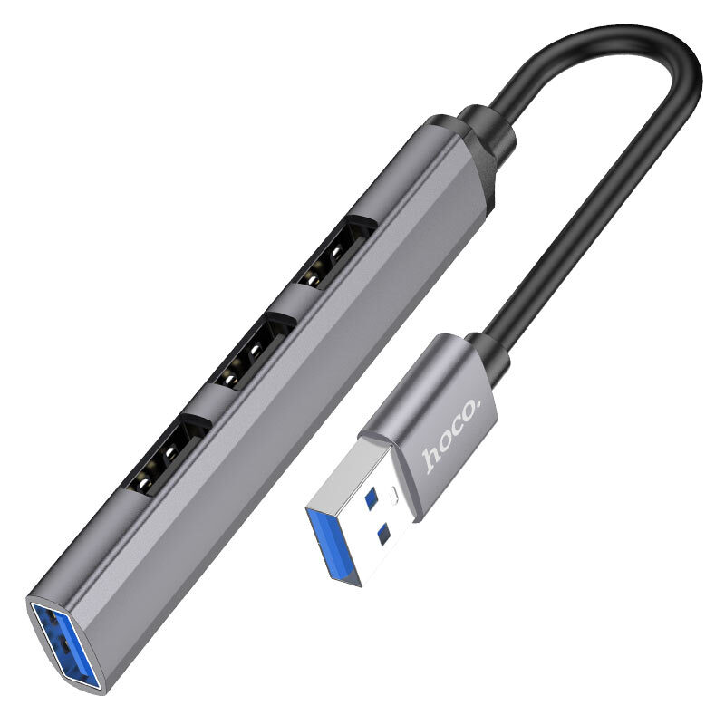 USB Բաժանարար 4 Բնիկով USB3.0+USB2.0*3 Hoco HB26