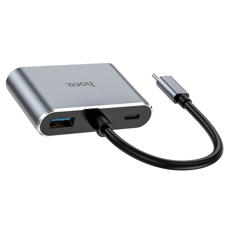 Ադապտեր Type-C- ից HDMI+ VGA+USB3.0 +Type-C HOCO HB30