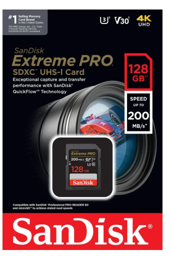 Չիպ Sandisk Extreme Pro 128GB