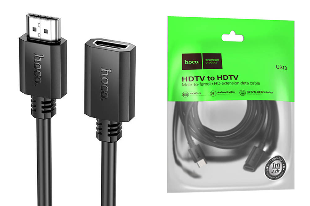 Hoco Մալուխ US13 HDMI To HDMI 1M