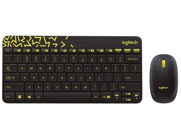 Logitech MK240 Nano Black/Chartreuse (L920-008213)