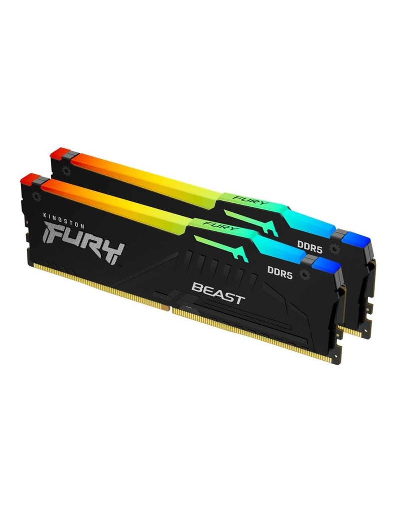 Kingston FURY BEAST RGB 64GB (2 x 32GB) kit DDR5 5600 MHz KF556C36BBEAK2-64