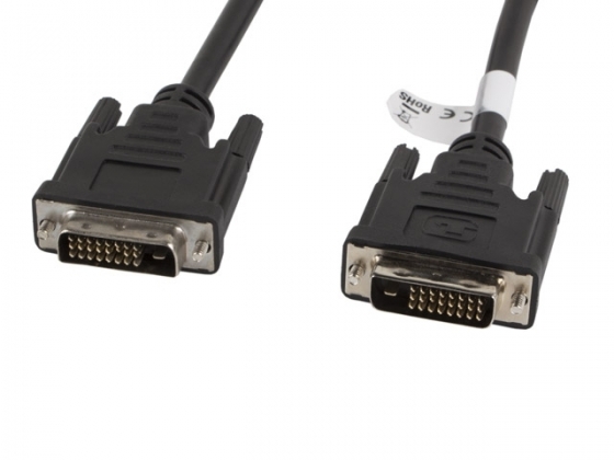 Մալուխ LANBERG CA-DVID-10CC-0018-BK DVI-D(M)(24+1)->DVI-D(M)(24+1) DUAL LINK 1.8M BLACK