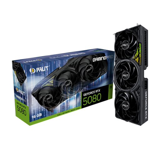 VGA PALIT RTX5080 GAMINGPRO 16GB GDDR7 (NE75080019T2-GB2031A)