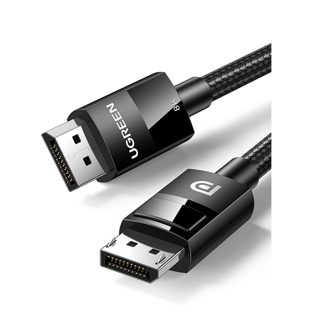 UGREEN DP  1.4 Male to Male Plastic Case Braided  Cable 1m 80390