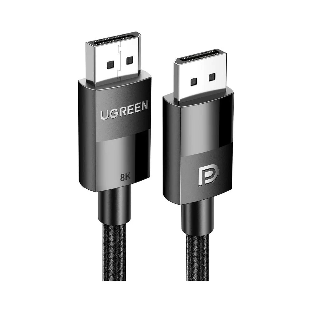 UGREEN DP  1.4 Male to Male Plastic Case Braided  Cable 2m 80392