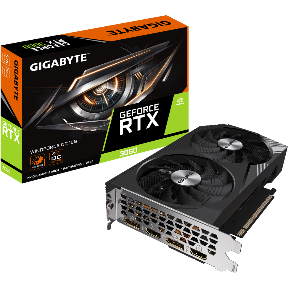 Gigabyte RTX 3060 WINDFORCE OC 12G GDDR6