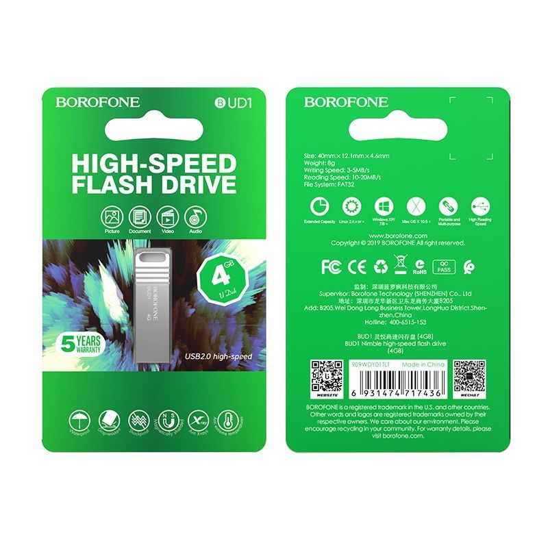 FLASH BOROFONE BUD4 USB3 128GB