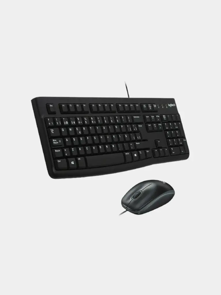 LOGITECH MK120 Corded Combo - BLACK-USB-RUS