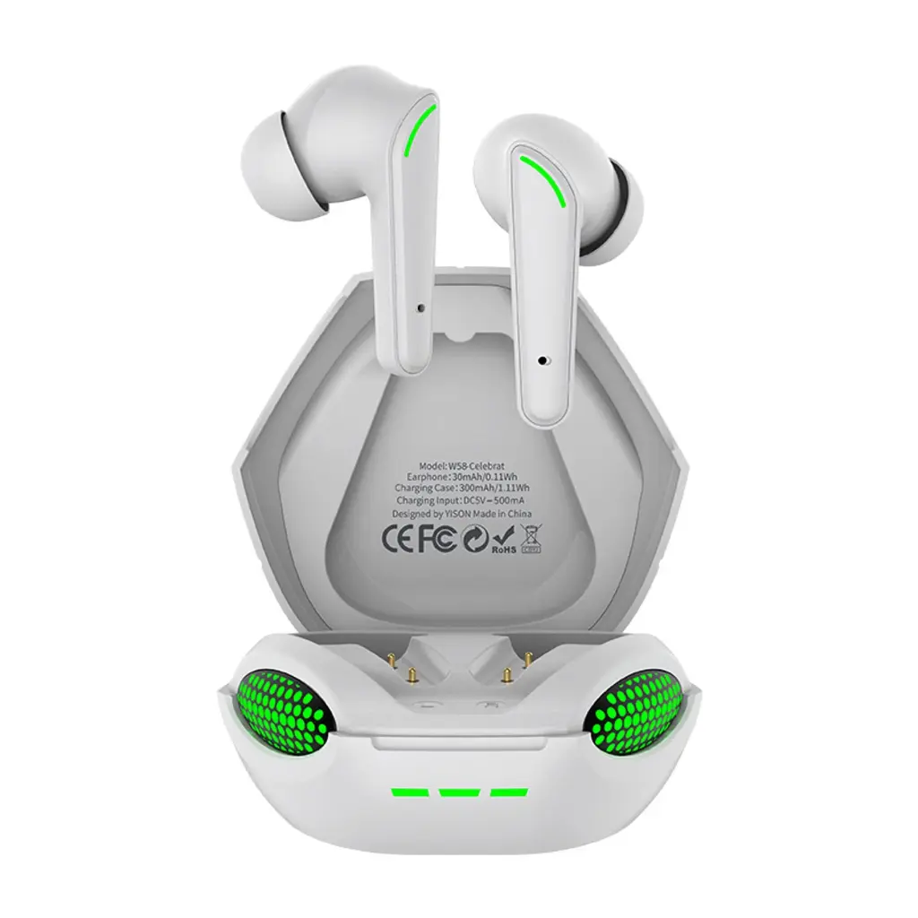 Celebrat Airpods Խաղային ականջակալ W58 White