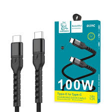 VDENMENV USB լար D59C Type-C to Type-C 100W red