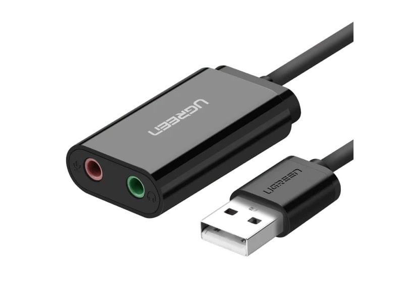 UGREEN USB  2.0 External Sound Adapter (Black) 30724