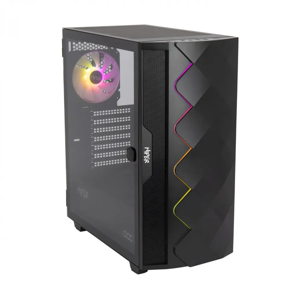 MidiTower Hiper DCB w/o black (Mi diATX, ATX)