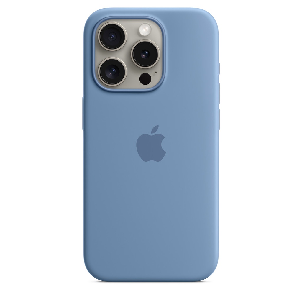 iPhone 15 Pro Silicone Case Winter Blue