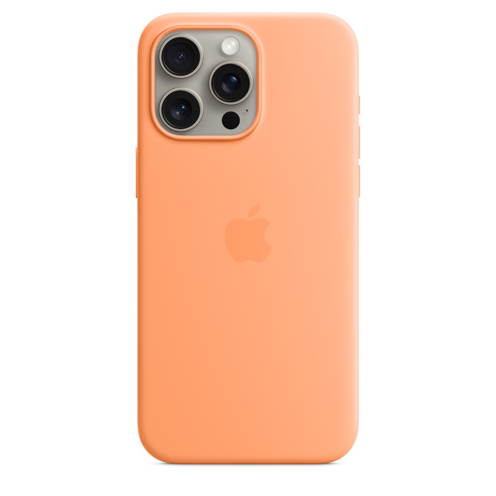 iPhone 15 Pro Max Silicone Case Orange Sorbet