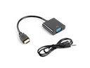 Adapter LANBERG AD-0017-BK HDMI-A(M)->VGA(F)+AUDIO ON CABLE