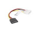  LANBERG CA-HDSA-10CU-0015 POWER SUPPLY MOLEX(F)->SATA(M) 15CM