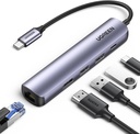 USB Type-C to 1xGbLAN; 1xHDMI; 2-Port USB 3.0 HUB Ugreen 10919