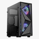 MidiTower Aerocool GLIDER Cosmo-G-BK-v1 w/o (MidiATX, WINDOW, RGB, Dustfilter)