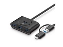 Usb Բաժանարար UGREEN USB 3.0 Hub with USB-C Port 1m( Black) 40850