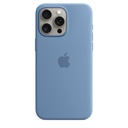 iPhone 15 Pro Max Silicone Case Winter Blue